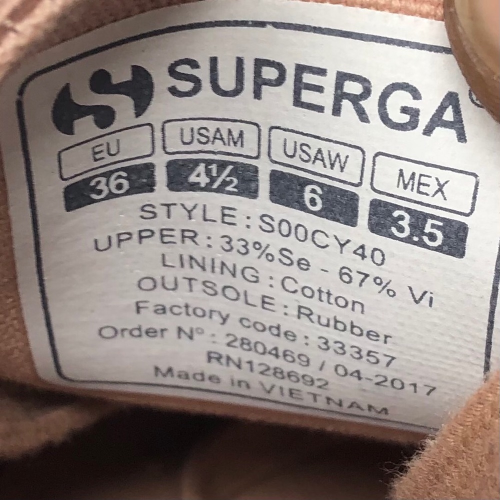 Superga 2750 Satin Blush Sneaker‎ Womens 6 - Picture 7 of 7